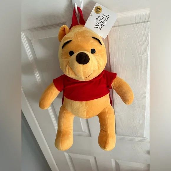 NWT Winnie The Pooh Character Plush Backpack - Picture 3 of 4